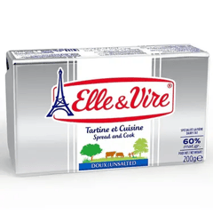 ELLE & VIRE Beurre Doux Allégé 60% MG 200 g