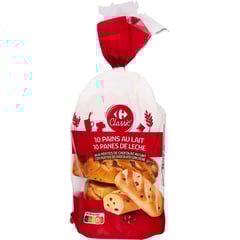 LA BOULANGÈRE Pains au Lait Pépites Chocolat 10 Pièces 350g Décongelé