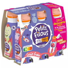 YOPLAIT Petit Filous Fraise 6x100g