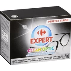 CARREFOUR Expert Lingettes Optique X30