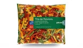 CARREFOUR Trio de Poivrons en Lanières Surgelés 1 kg