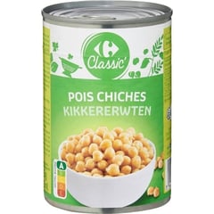 CARREFOUR Pois Chiches en Conserve 400 g