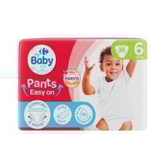 CARREFOUR BABY Culottes Extra Large T6 Lot de 36