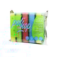 POL HOP Tampons sur Éponge Synthétique Colorés Lot de 5