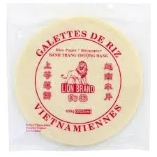CARREFOUR Galettes de Riz Vietnamiennes 22cm Pack de 50 400g