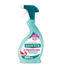 SANYTOL Nettoyant Désinfectant Multi-Usages Spray 500 ml