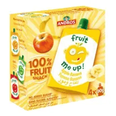 ANDROS Gourde Fruit Me Up Pomme-Banane 90g