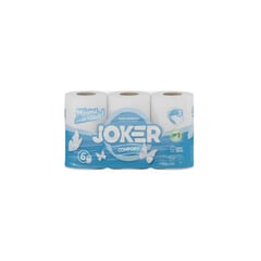 JOKER Papier Hygiénique Comfort Triple Épaisseur Lot de 6 Rouleaux