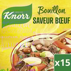KNORR Bouillon de Bœuf 15 Tablettes