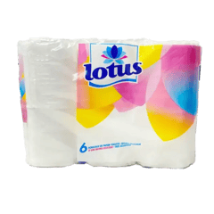 LOTUS Papier Hygiénique Pack de 6 Rouleaux