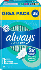 ALWAYS Serviettes Hygiéniques Ultra Normal Lot de 38