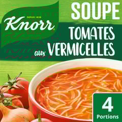KNORR Soupe Tomate aux Vermicelles 4 Sachets 67g