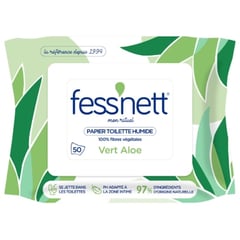 FESS NETT Lingettes Peaux Sensibles Lot de 50