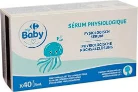 CARREFOUR BABY Dosettes Sérum Physiologique Pack de 40x5 ml