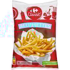 CARREFOUR Pommes Allumettes 6/6 1kg Surgelées