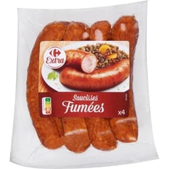 CHARCUTERIE Saucisses Fumées Sous Vide Surgelées 500g
