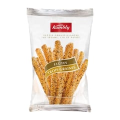 KAMBLY Flûtes aux 3 Graines 125 g