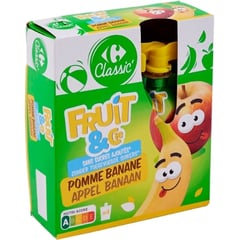 CARREFOUR Compote Pomme-Banane Sans