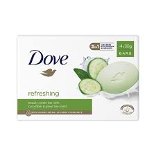 DOVE Savon Cream Bar Refreshing 90g Lot de 48