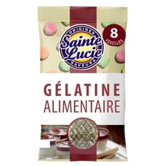 SAINTE LUCIE Gélatine Alimentaire 12 Feuilles
