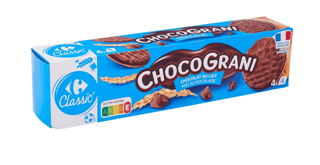 CARREFOUR Biscuits Nappés Chocolat au Lait 200 g