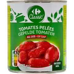 CARREFOUR Tomates Entières Pelées en Conserve 800 g