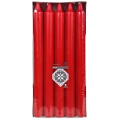 CARREFOUR Bougies Coniques Rouges Pack de 10
