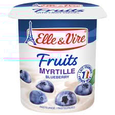 ELLE & VIRE Dessert Lacté Myrtille 4x125g
