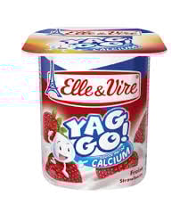 ELLE & VIRE Dessert Yag Go Fraise 4x125g