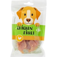 CARREFOUR Friandises Morceaux de Poulet pour Chien Lot de 4