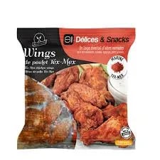 DÉLICES & SNACKS Wings de Poulet Tex-Mex 1kg