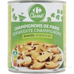 CARREFOUR Champignons Émincés Boîte 4/4