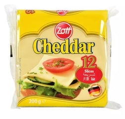 ZOTT Fromage Cheddar 10 Tranches 200g