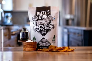 Beefy's Own Beef Tallow Potato Chips - Salt N' Pepper