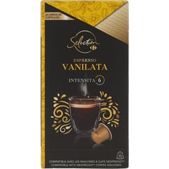CARREFOUR Capsules Café Vanille Intensité 6 Boîte de 10