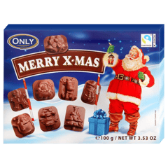 GZ Figurines Merry X-Mas Chocolat au Lait 100 g
