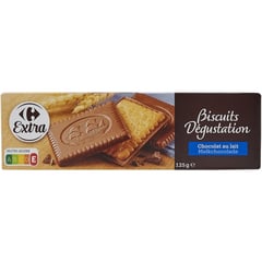 CARREFOUR Biscuits au Chocolat au Lait 125g