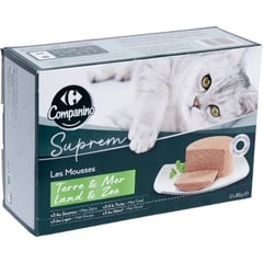 CARREFOUR Mousses Variées pour Chat 12x85 g