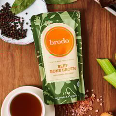 Brodo Grass-Fed Beef Bone Broth (6 Single Cup Servings)
