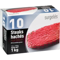 BOUCHERIE Steaks Hachés 10x100g