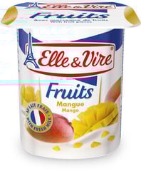 ELLE & VIRE Dessert Lacté Mangue Pack de 4x125g
