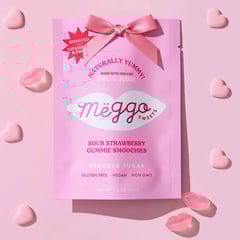 Meggo Sweets Sour Strawberry Gummie Smoochies