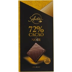 CARREFOUR SELECTION Chocolat Noir 72% 80g