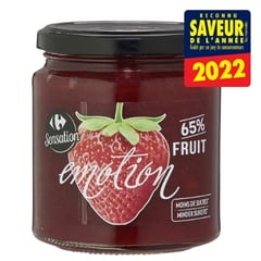 CARREFOUR Confiture Émotion Fraise 330 g
