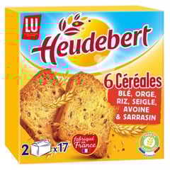 HEUDEBERT Biscottes 6 Céréales 300 g
