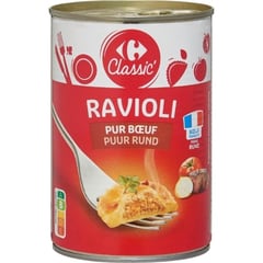 CARREFOUR Ravioli Pur Bœuf Format 1/2