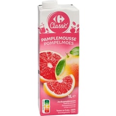 CARREFOUR Jus de Pamplemousse Rose à Base de Concentré 1 L