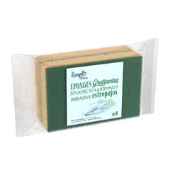 PP BLANC Eponges Tampon A Recurer X4