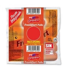 SAUCISSE DE POULET CAMPOFRIO 140 GR X3