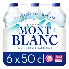 MONT BLANC Eau Minérale Pack de 6x500 ml